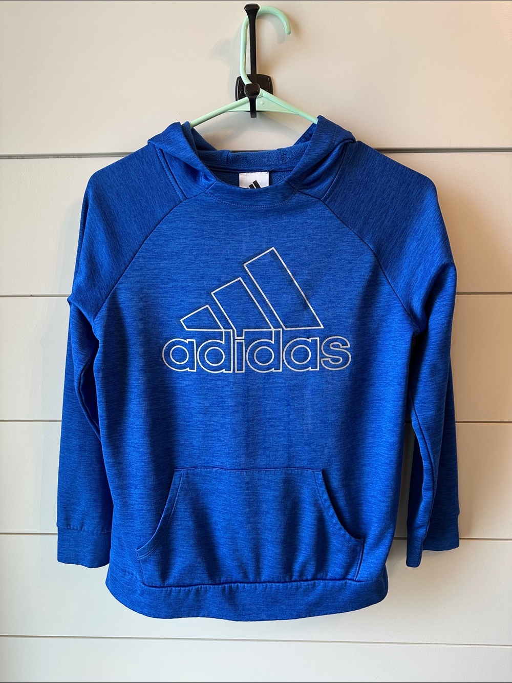 adidas Royal Blue big boys size 16 Hoodie Sweatshirt